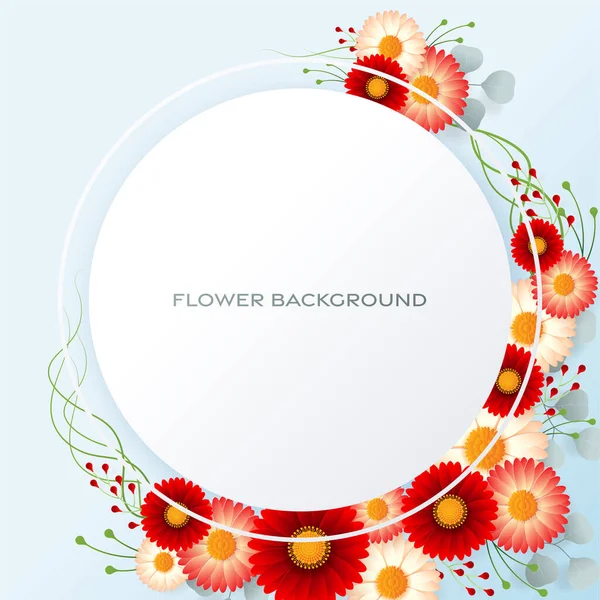 Hochzeitseinladung Blumenkarte Papierschnittblumen Als Dekor Realistische Wirkung Helles Urlaubsdesign Mit — Stockvektor