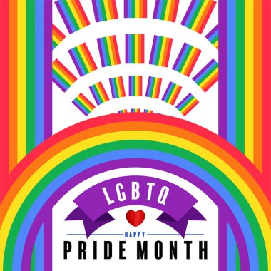 Bayrak gökkuşağıyla gurur ayı