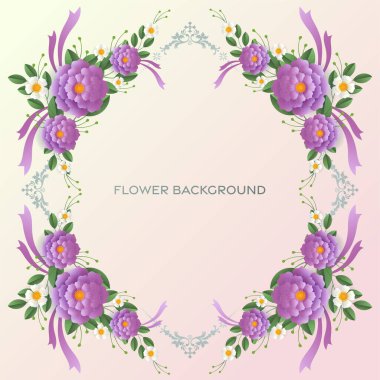 Düğün davetiyesi çiçek kartı. Çiçek dekoru için kağıt kesilir. Kağıt kesilir.