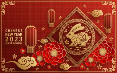 Mutlu Çin Yeni Yılı Tavşan 2023