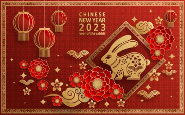 Mutlu Çin Yeni Yılı Tavşan 2023