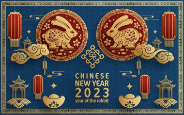 Mutlu Çin Yeni Yılı Tavşan 2023