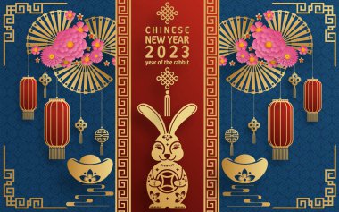 Mutlu Çin Yeni Yılı Tavşan 2023