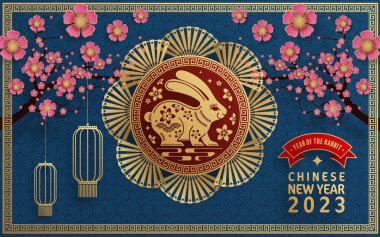 Mutlu Çin Yeni Yılı Tavşan 2023