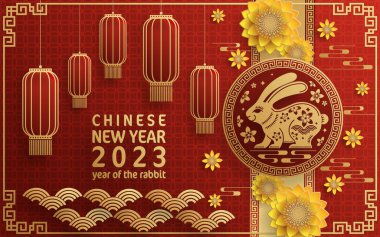 Mutlu Çin Yeni Yılı Tavşan 2023