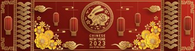Mutlu Çin Yeni Yılı Tavşan 2023