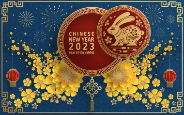 Mutlu Çin Yeni Yılı Tavşan 2023