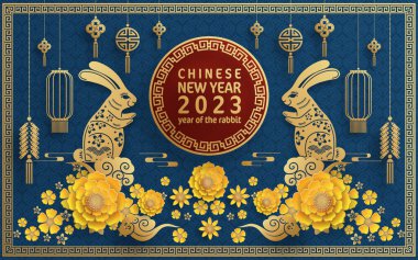 Mutlu Çin Yeni Yılı Tavşan 2023