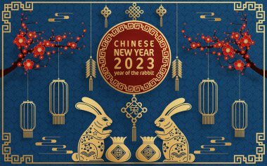 Mutlu Çin Yeni Yılı Tavşan 2023