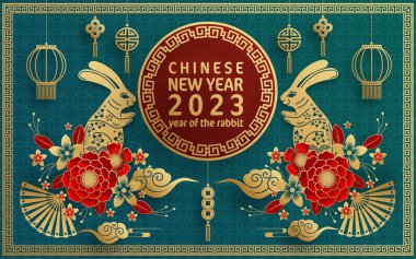 Mutlu Çin Yeni Yılı Tavşan 2023