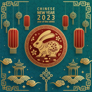 Mutlu Çin Yeni Yılı Tavşan 2023