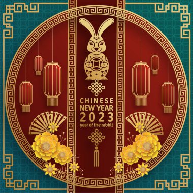 Mutlu Çin Yeni Yılı Tavşan 2023