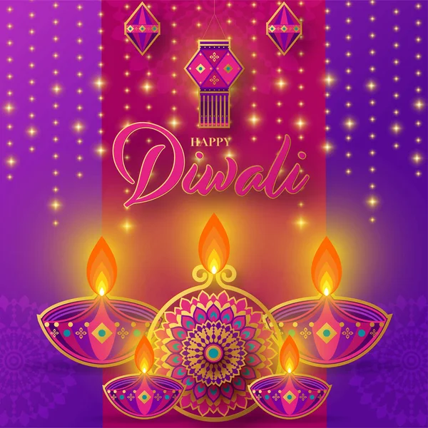 Mutlu diwali, deep avali Hint festivali renk arkaplanı kutlaması.