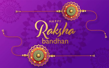 Güzel altın raksha bando kartı.