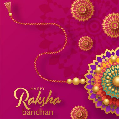 Güzel altın raksha bando kartı.