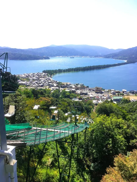 Słynne Miejsca Turystyczne Kioto Amanohashidate — Zdjęcie stockowe
