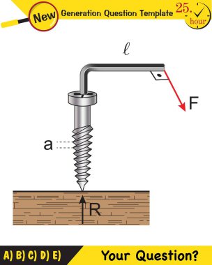 Physics, simple machines, next generation question template, dumb physics figures, exam question, eps 