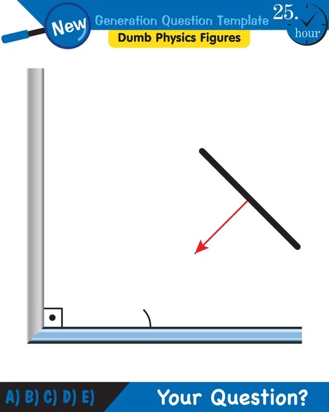 Physics Wave Mechanics Diffraction Wave Train Next Generation Question Template — Vetor de Stock