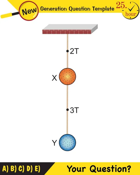 Physique Champ Électrique Modèle Question Prochaine Génération Question Examen Eps — Image vectorielle