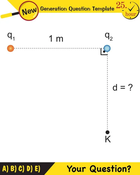 物理学 次世代の質問テンプレート 試験問題 Eps — ストックベクタ