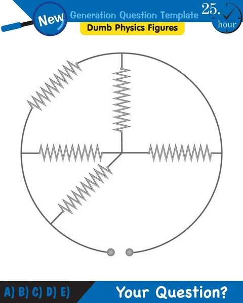 Physics Basic Electric Circuits Next Generation Question Template Dumb Physics — Image vectorielle