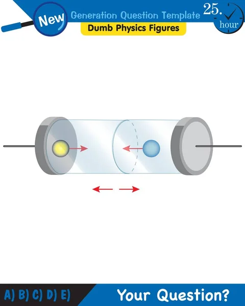 Physics Basic Electric Circuits Next Generation Question Template Dumb Physics — Stockvector