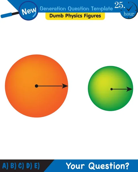 Physics Electromagnetic Field Next Generation Question Template Dumb Physics Figures — Stock Vector