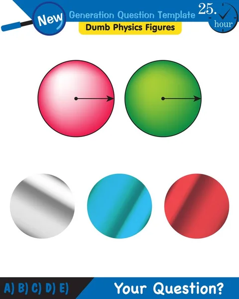 Physics Electromagnetic Field Next Generation Question Template Dumb Physics Figures — Vetor de Stock