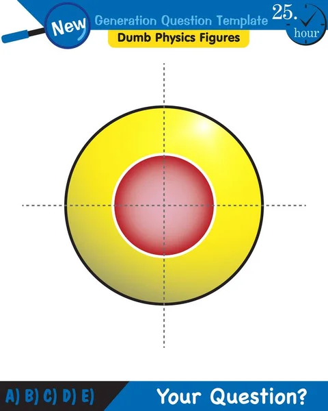 Physics Electromagnetic Field Next Generation Question Template Dumb Physics Figures — Archivo Imágenes Vectoriales