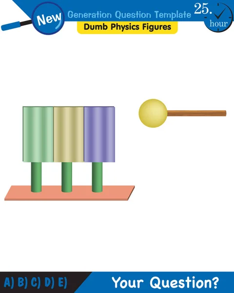 Physics Electrification Friction Next Generation Question Template Dumb Physics Figures — 图库矢量图片