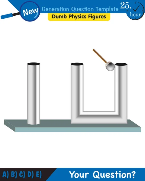 Physics Electrification Friction Next Generation Question Template Dumb Physics Figures — Stock Vector