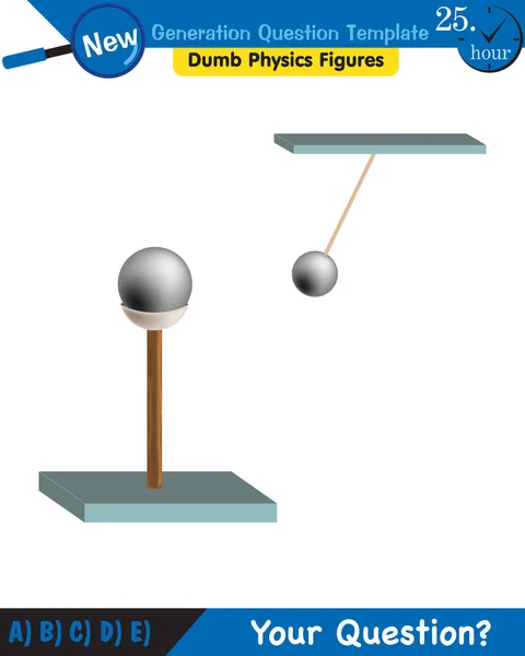 Physics Electrification Friction Next Generation Question Template Dumb Physics Figures — Stok Vektör