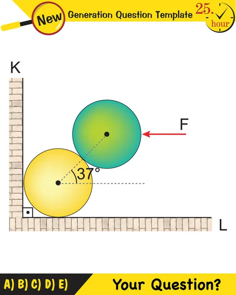 Physics Experimental Verification Lamis Theorem Next Generation Question Template Dumb — 스톡 벡터