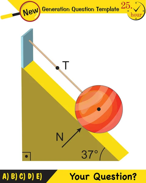 Physics Experimental Verification Lamis Theorem Next Generation Question Template Dumb — Stockvektor