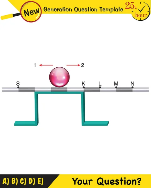 Physics Torque Next Generation Question Template Dumb Physics Figures Exam —  Vetores de Stock