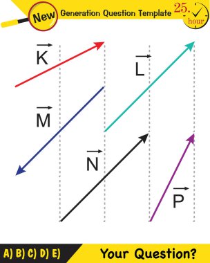 Fizik, vektörlerin konusu, yeni nesil soru şablonu, sizin sorunuz...