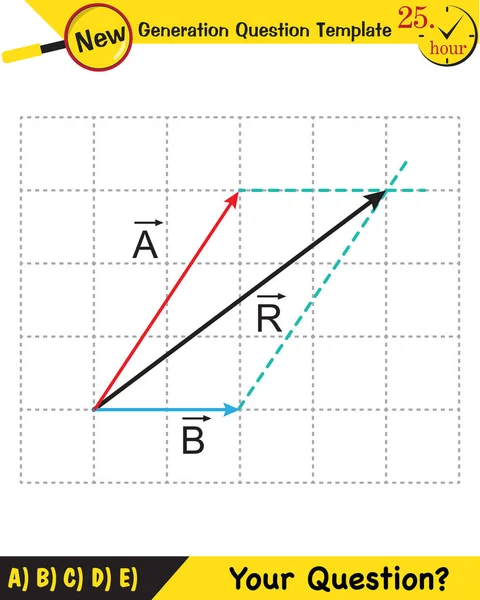 Physics Subject Vectors New Generation Question Template Your Question Eps — Vector de stock