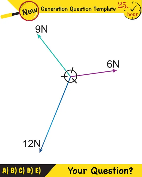 Physics Subject Vectors New Generation Question Template Your Question Eps — стоковый вектор