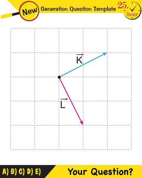 Física Tema Los Vectores Plantilla Preguntas Nueva Generación Pregunta Eps — Vector de stock