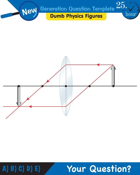 Physics Light Enlightenment Refraction Light Convex Concave Lenses Next Generation — Vetor de Stock