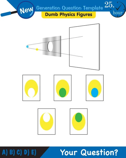 Physics Light Enlightenment Refraction Light Convex Concave Lenses Next Generation — Vetor de Stock