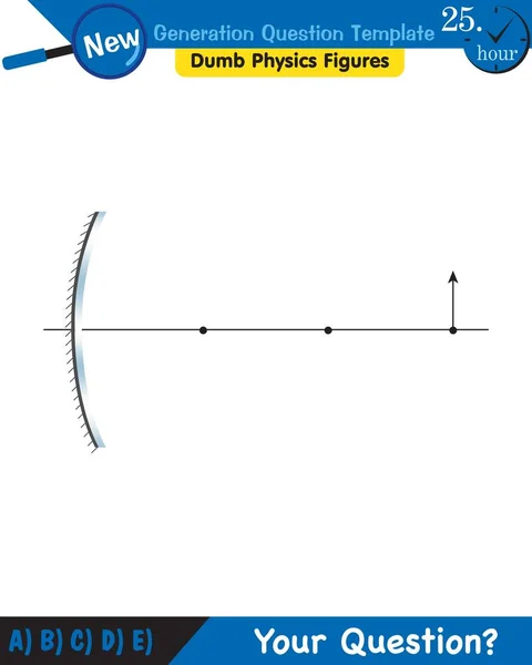 Physics Light Enlightenment Refraction Light Convex Concave Lenses Next Generation — Stockvector