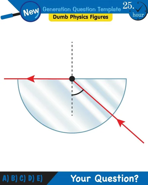 Physics Light Enlightenment Refraction Light Convex Concave Lenses Next Generation — Stockvektor