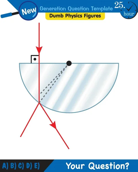 Physics Light Enlightenment Refraction Light Convex Concave Lenses Next Generation — Vetor de Stock