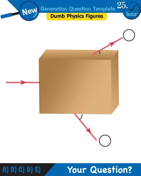 Physics Light Enlightenment Refraction Light Convex Concave Lenses Next Generation — Stok Vektör