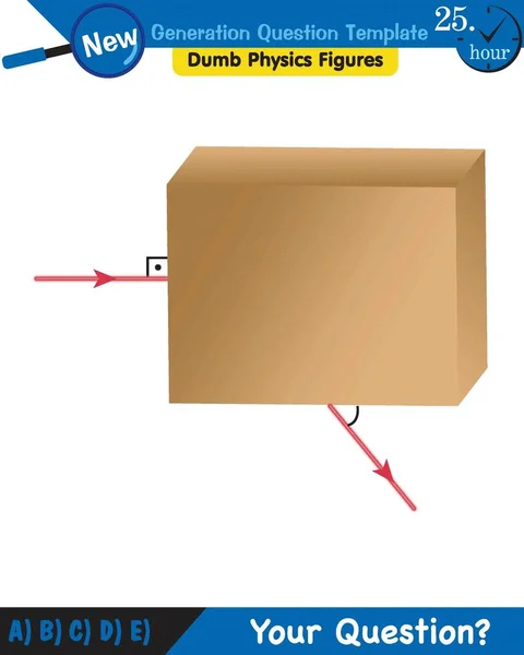 Physics Light Enlightenment Refraction Light Convex Concave Lenses Next Generation — Stockvektor