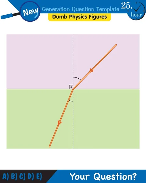 Physics Light Enlightenment Refraction Light Convex Concave Lenses Next Generation — Archivo Imágenes Vectoriales