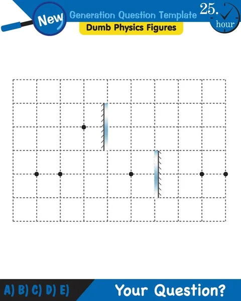 Physics Light Enlightenment Refraction Light Convex Concave Lenses Next Generation — Stockový vektor