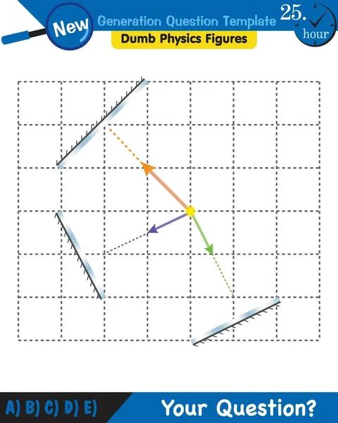 Physics Light Enlightenment Refraction Light Convex Concave Lenses Next Generation — Vector de stock