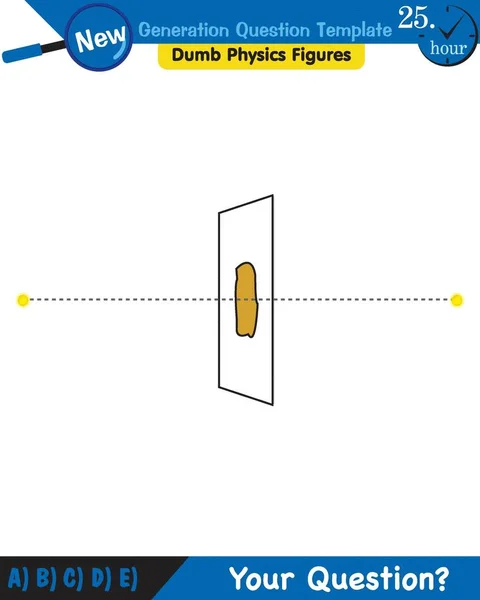 Physics Light Enlightenment Refraction Light Convex Concave Lenses Next Generation — Stockvector